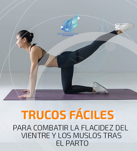 Trucos fáciles para combatir la flacidez del vientre y los muslos tras el parto